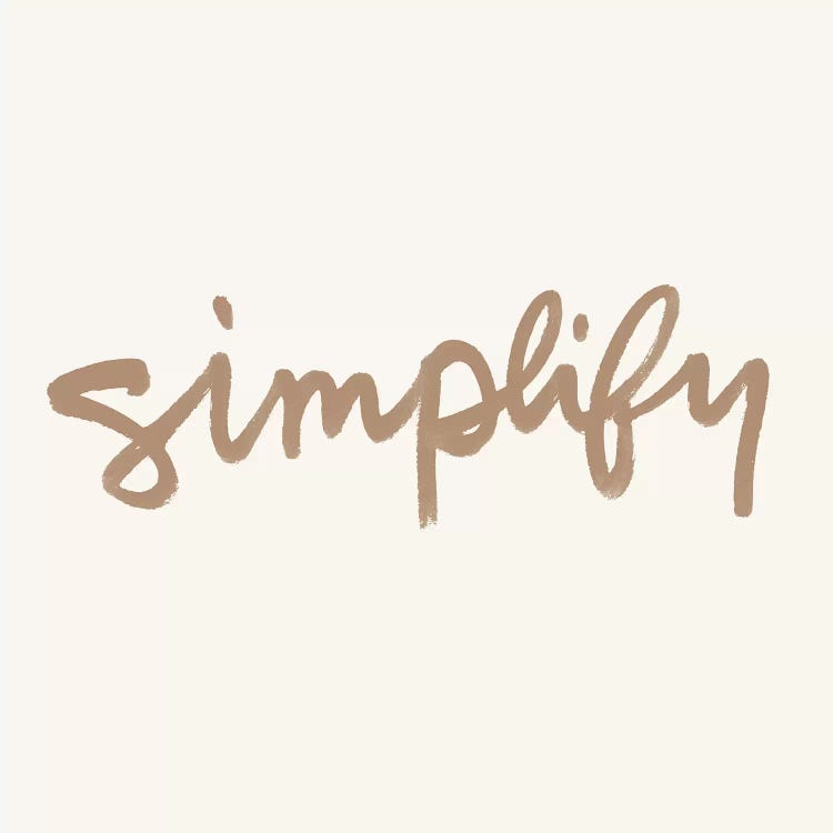 Simplify I by Nadia Hassan wall art