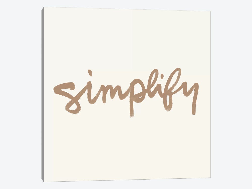 Simplify I by Nadia Hassan 1-piece Art Print