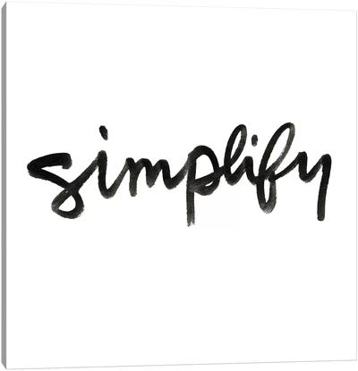 Simplify II Canvas Art Print - Calm Art