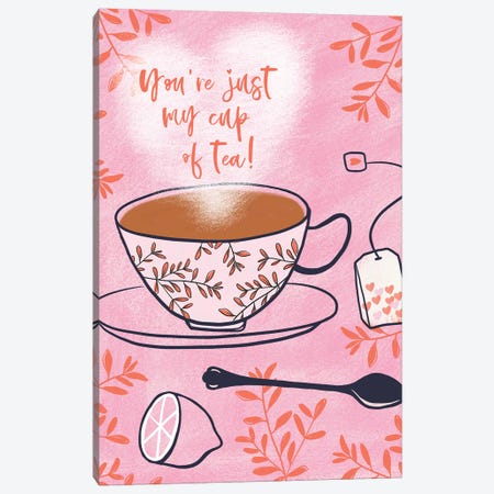 My Cup Of Tea Canvas Print #NHA35} by Nadia Hassan Canvas Art