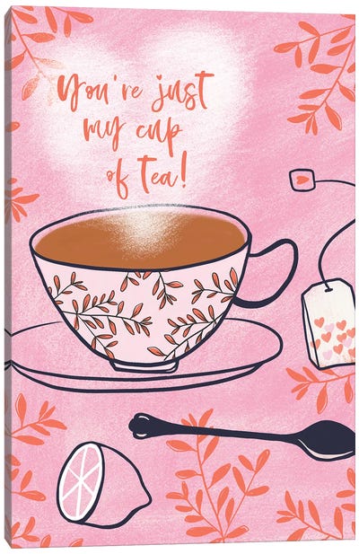 My Cup Of Tea Canvas Art Print - Nadia Hassan