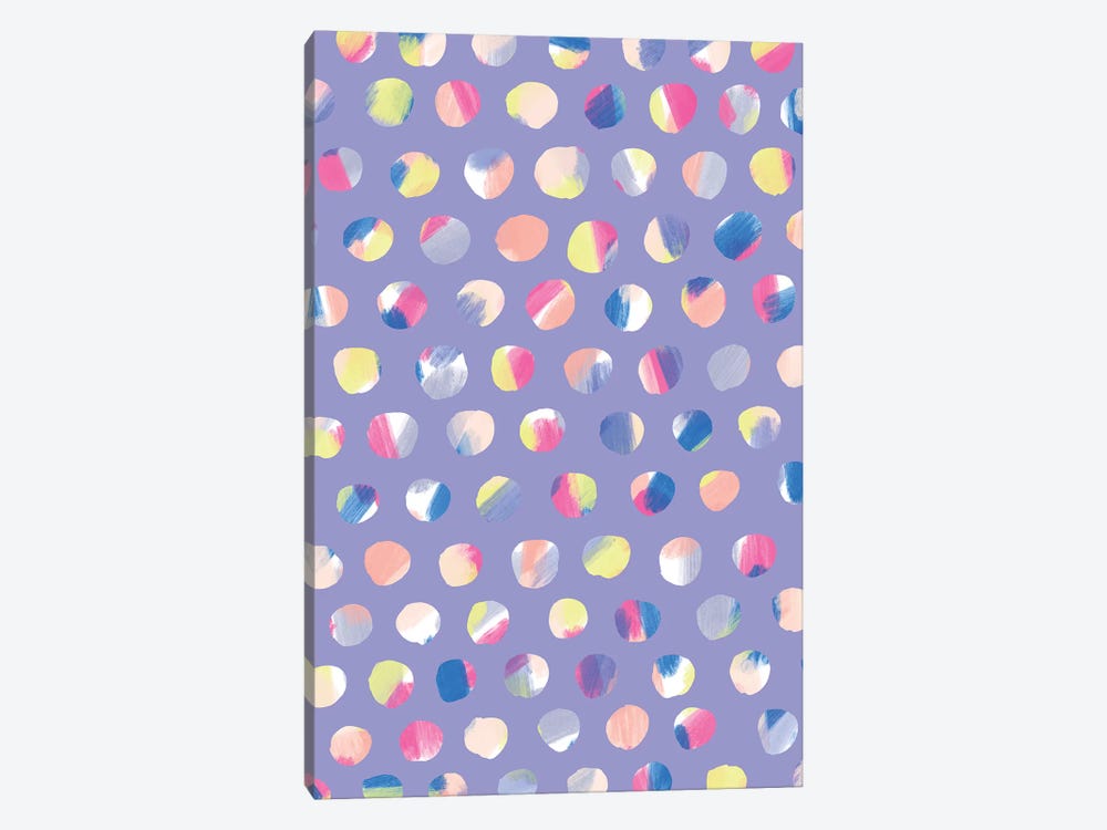 Painted Dots by Nadia Hassan 1-piece Canvas Print