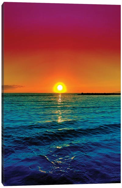 Sunset Racer Canvas Art Print - Tropics to the Max