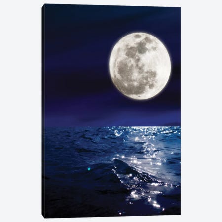 Meet Me By The Moon Canvas Print #NHE82} by Nathan Head Canvas Art
