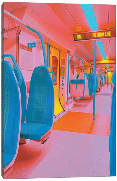 The Dream Line Canvas Art Print - Train Art
