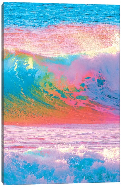 Waves Of Paint Canvas Art Print - Nathan Head