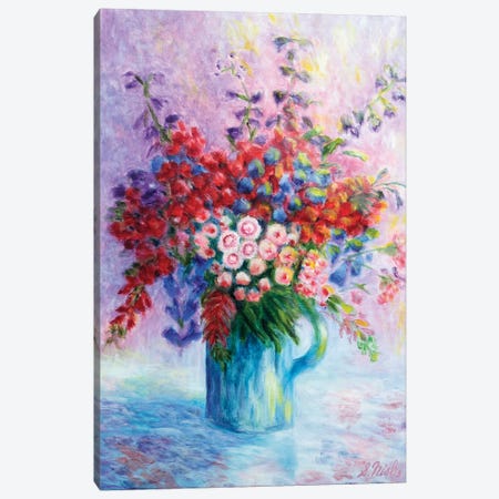 Quiet Bouquet Canvas Print #NHI21} by Sam Nishi Canvas Art