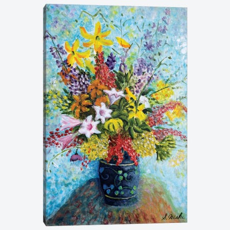 Unruly Bouquet Canvas Print #NHI26} by Sam Nishi Canvas Print
