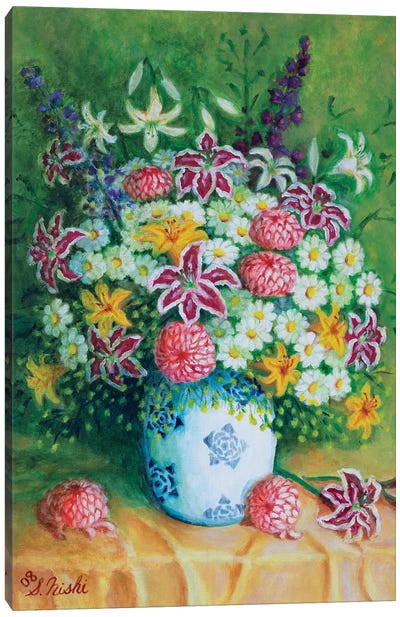 Bountiful Bouquet Canvas Art Print - Sam Nishi