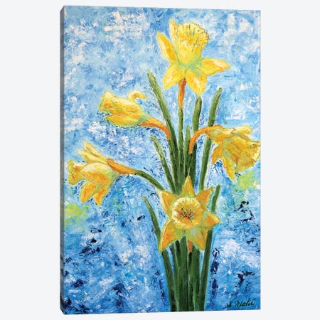 Daffodils Canvas Print #NHI30} by Sam Nishi Canvas Print