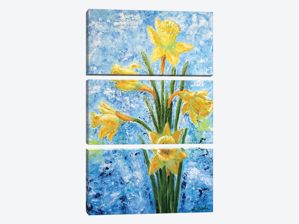 Daffodils by Sam Nishi 3-piece Art Print