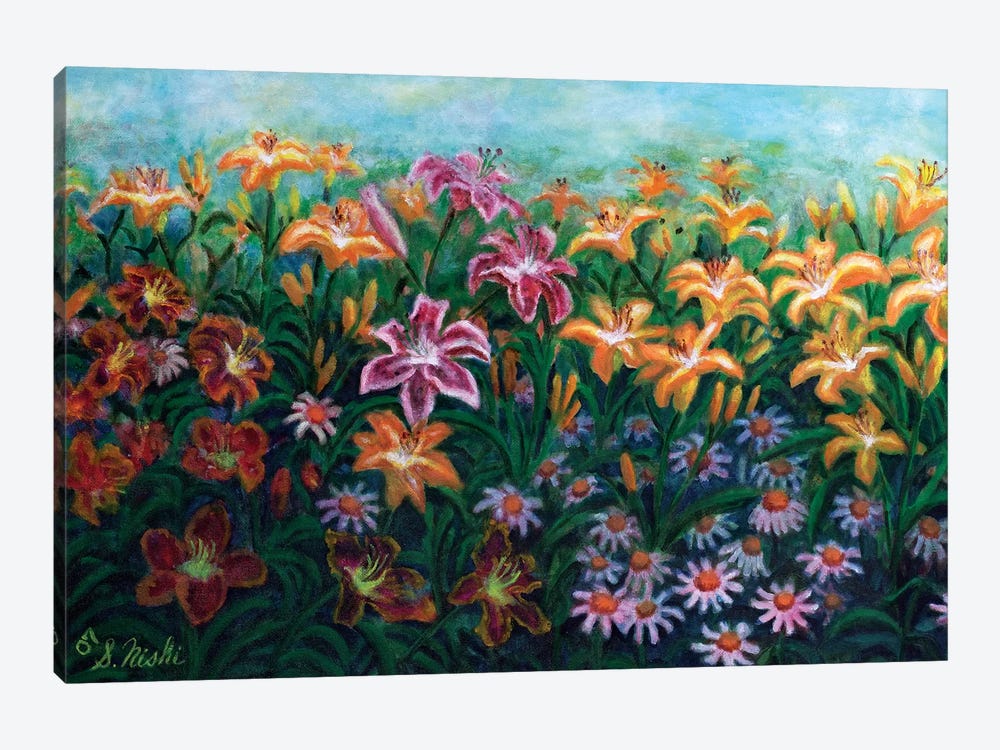 Sea Of Lilies by Sam Nishi 1-piece Canvas Artwork