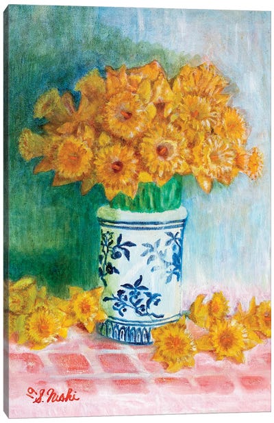 Daffodils Galore Canvas Art Print - Sam Nishi