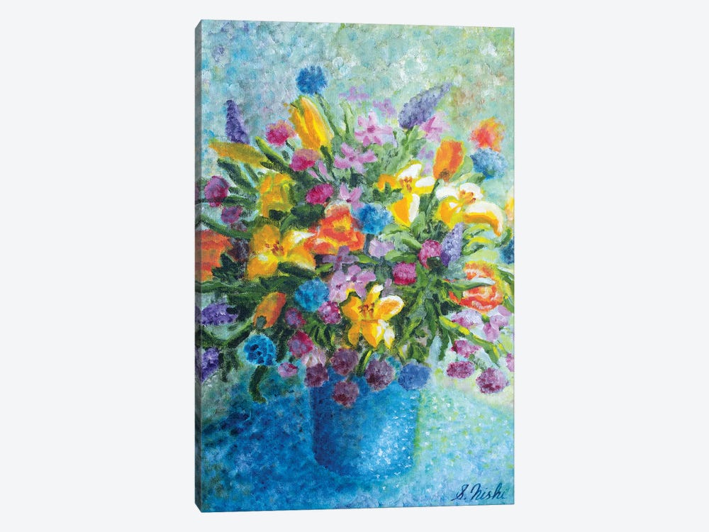 Colorful Bouquet by Sam Nishi 1-piece Art Print