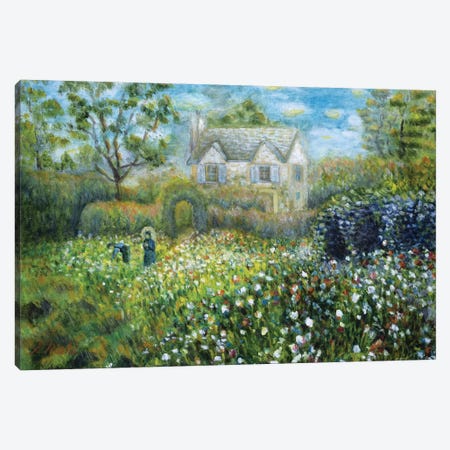 Country Cottage Canvas Print #NHI8} by Sam Nishi Canvas Print