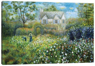 Country Cottage Canvas Art Print - Artists Like Monet