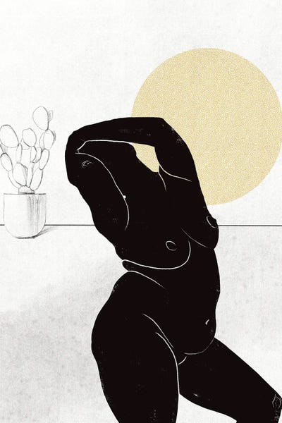 Ink Nude II by Nicholas Holman canvas print