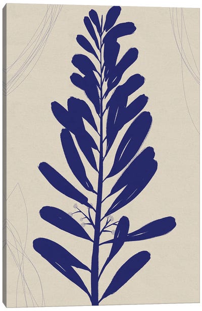 Blue Print Botanical I Canvas Art Print