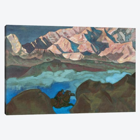 He Who Hastens, 'His Country' Series, 1924 Canvas Print #NHR14} by Nicholas Roerich Canvas Art Print