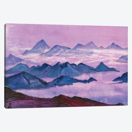 Himalayas, Album Leaf, 1934 Canvas Print #NHR17} by Nicholas Roerich Canvas Art Print