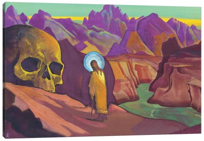 Issa And The Skull Of The Giant, 1932 Canvas Art Print - Nicholas Roerich