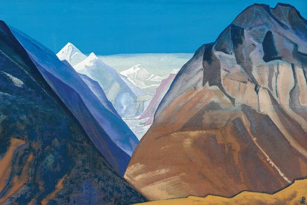 Snowy Mountains: Lahul, 1932 by Nicholas Roerich