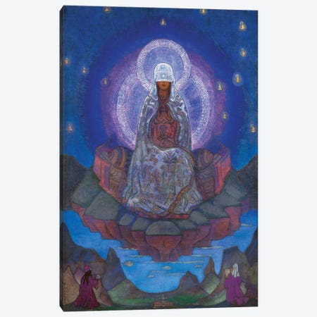 Mother Of The World, 1924 Canvas Print #NHR32} by Nicholas Roerich Canvas Artwork