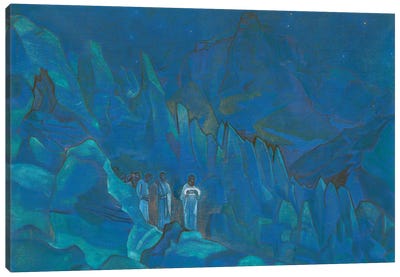 Burning Of Darkness, 'His Country' Series, 1924 Canvas Art Print - Nicholas Roerich