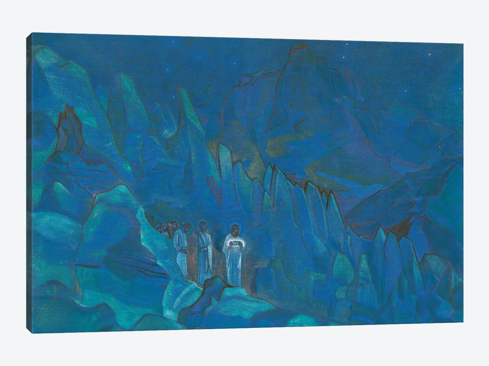 Burning Of Darkness, 'His Country' Series, 1924 by Nicholas Roerich 1-piece Canvas Wall Art