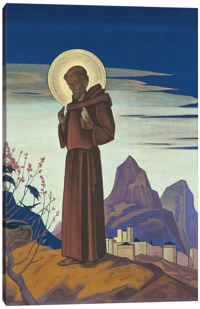 St. Francis, 1932 Canvas Art Print - Monk Art