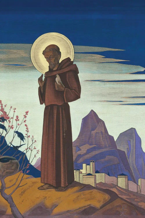 St. Francis, 1932 by Nicholas Roerich wall art