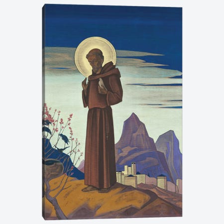 St. Francis, 1932 Canvas Print #NHR50} by Nicholas Roerich Canvas Artwork