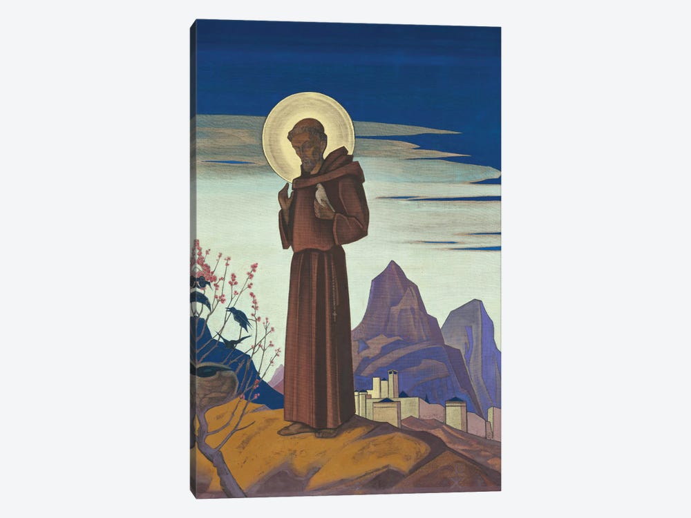 St. Francis, 1932 by Nicholas Roerich 1-piece Canvas Print