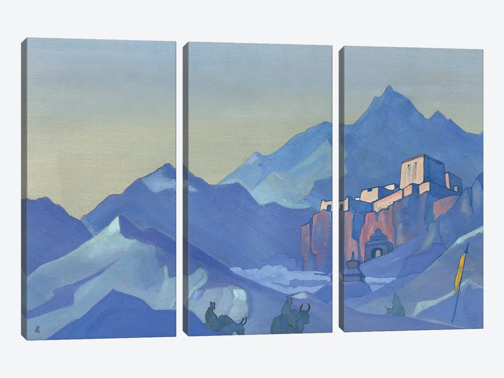 Stronghold Of The Spirit, 1932 by Nicholas Roerich 3-piece Canvas Art Print