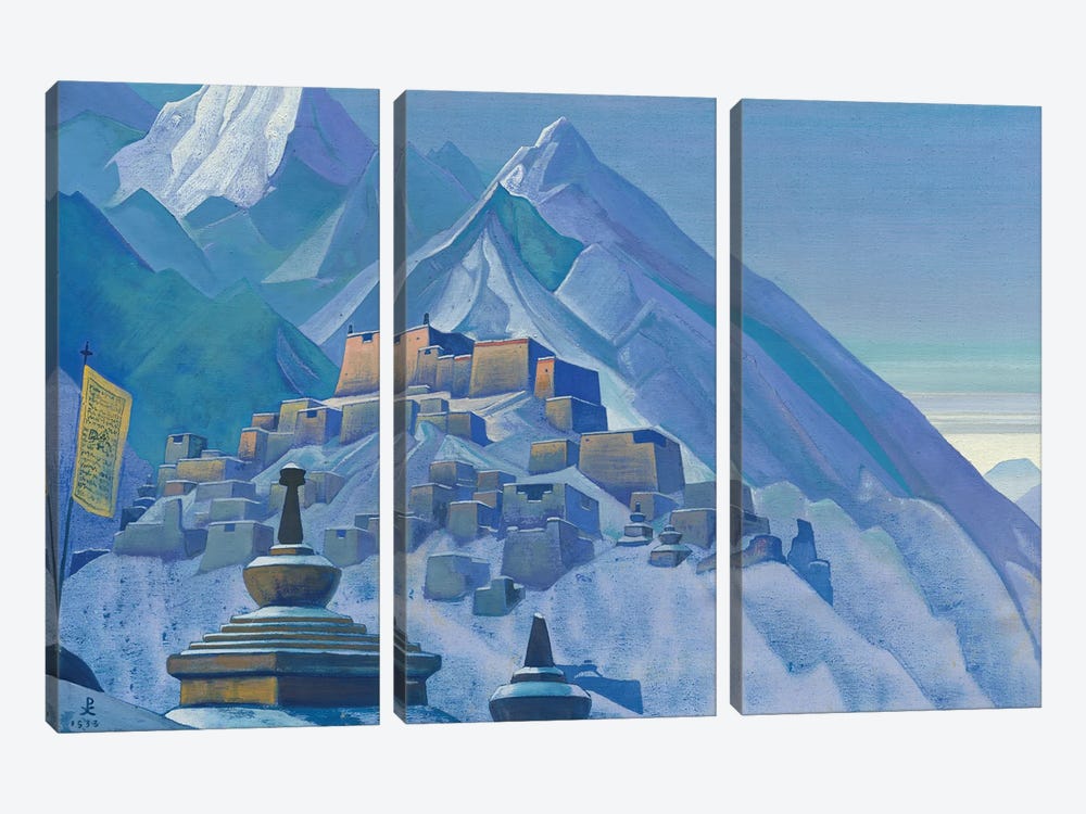 Tibet, Himalayas, 1933 by Nicholas Roerich 3-piece Canvas Art Print