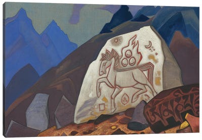 White Stone, 1933 Canvas Art Print - Nicholas Roerich