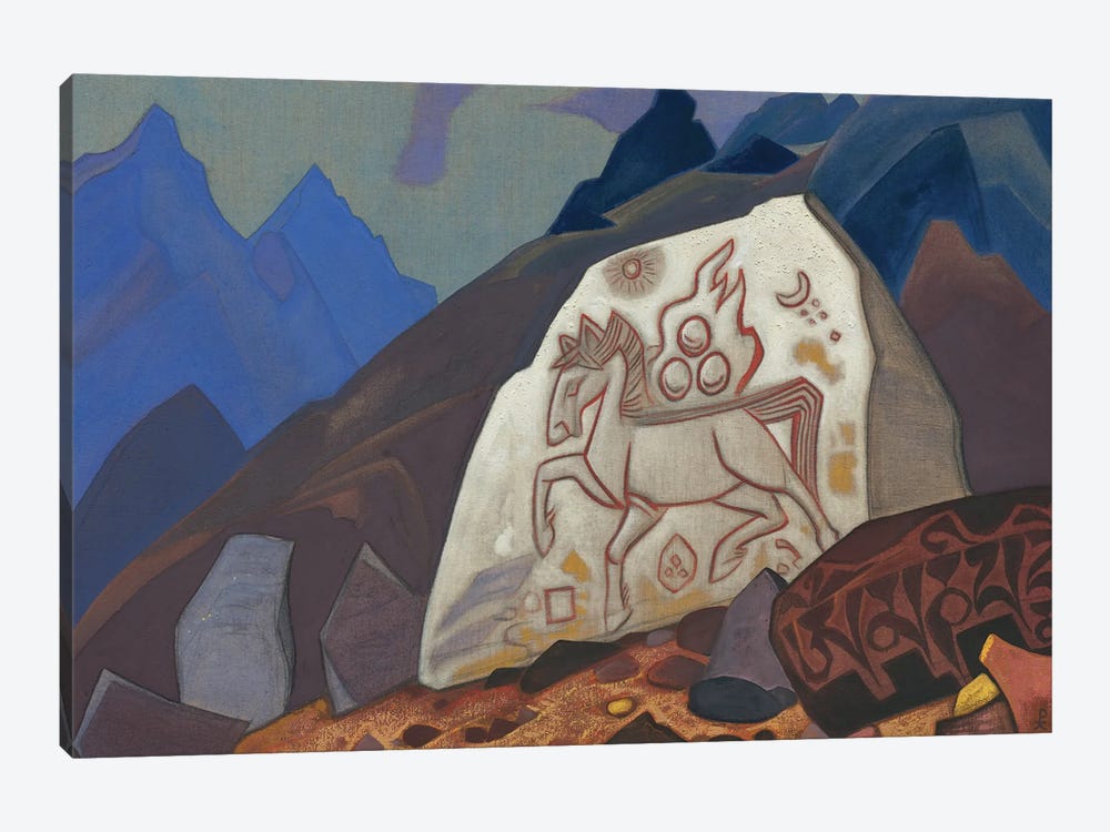 White Stone, 1933 by Nicholas Roerich 1-piece Canvas Wall Art