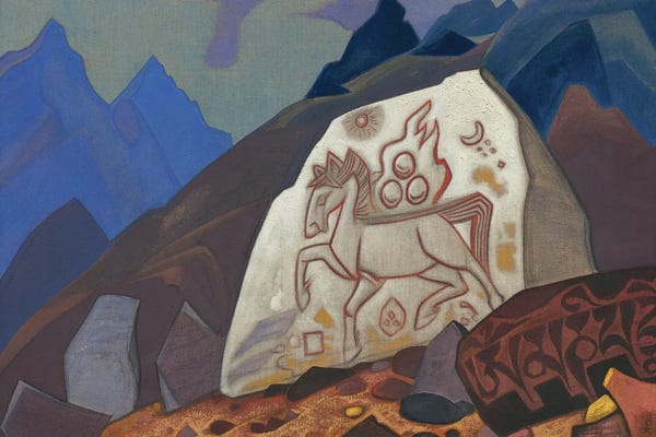 Nicholas Roerich: White Stone, 1933 by Nicholas Roerich