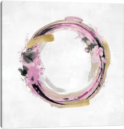 Circle Motion Pink I Canvas Art Print