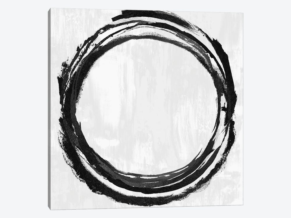 Circle Black II by Natalie Harris 1-piece Canvas Art
