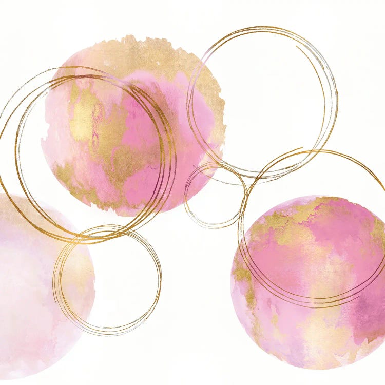 Circular Pink And Gold II