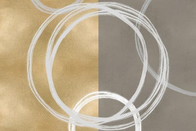 Unity White on Gold I by Natalie Harris canvas print