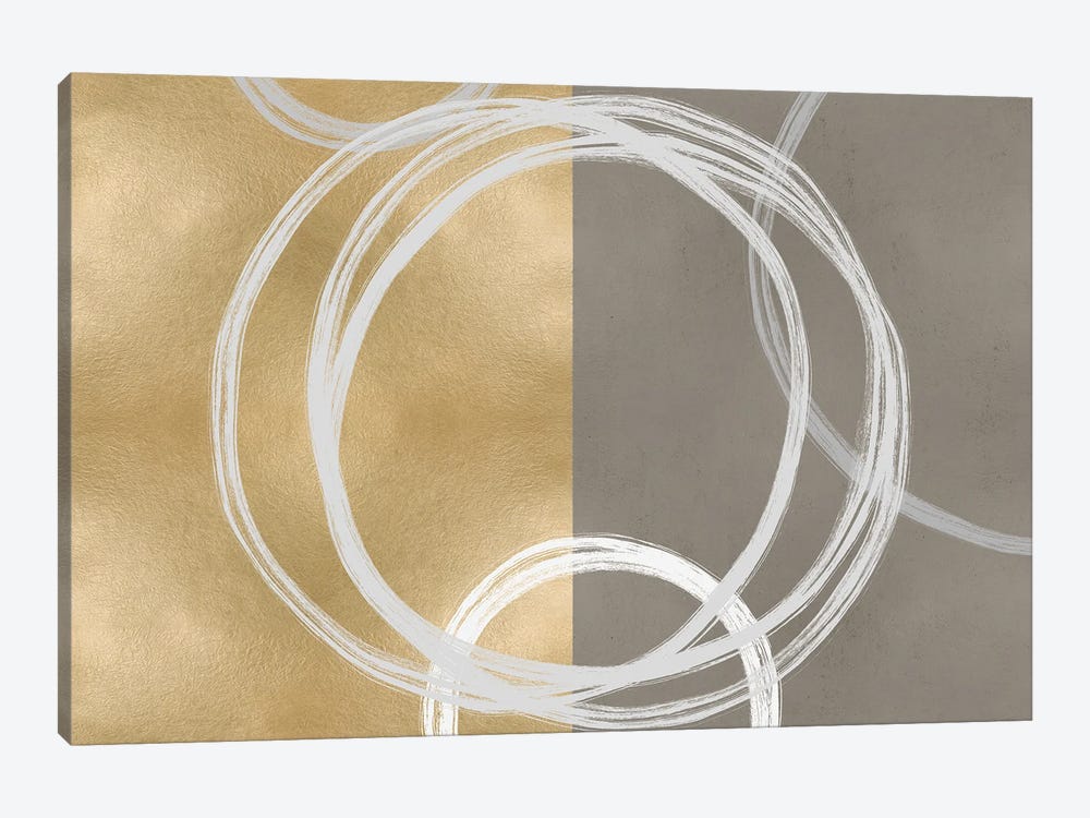 Unity White on Gold I by Natalie Harris 1-piece Art Print