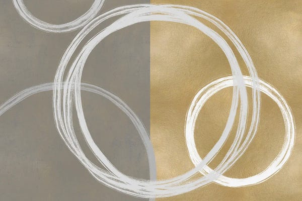 Natalie Harris: Unity White on Gold II by Natalie Harris