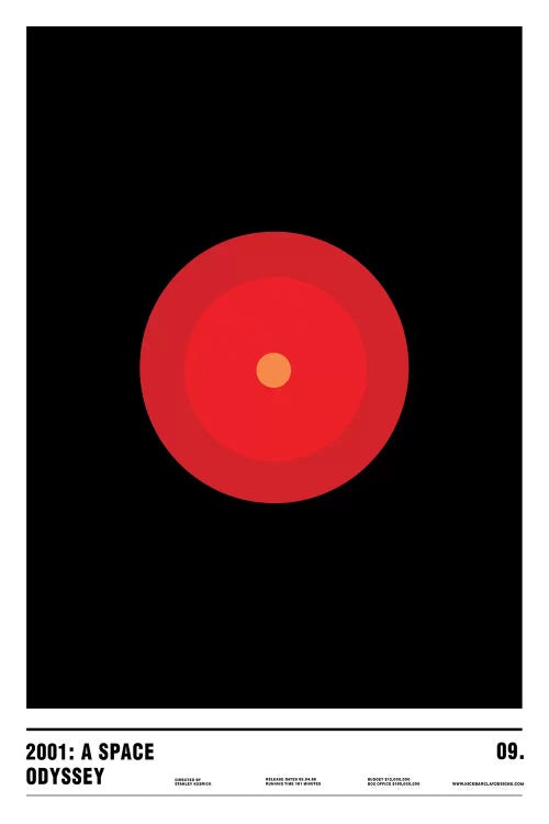 2001: A Space Odyssey by Nick Barclay wall art