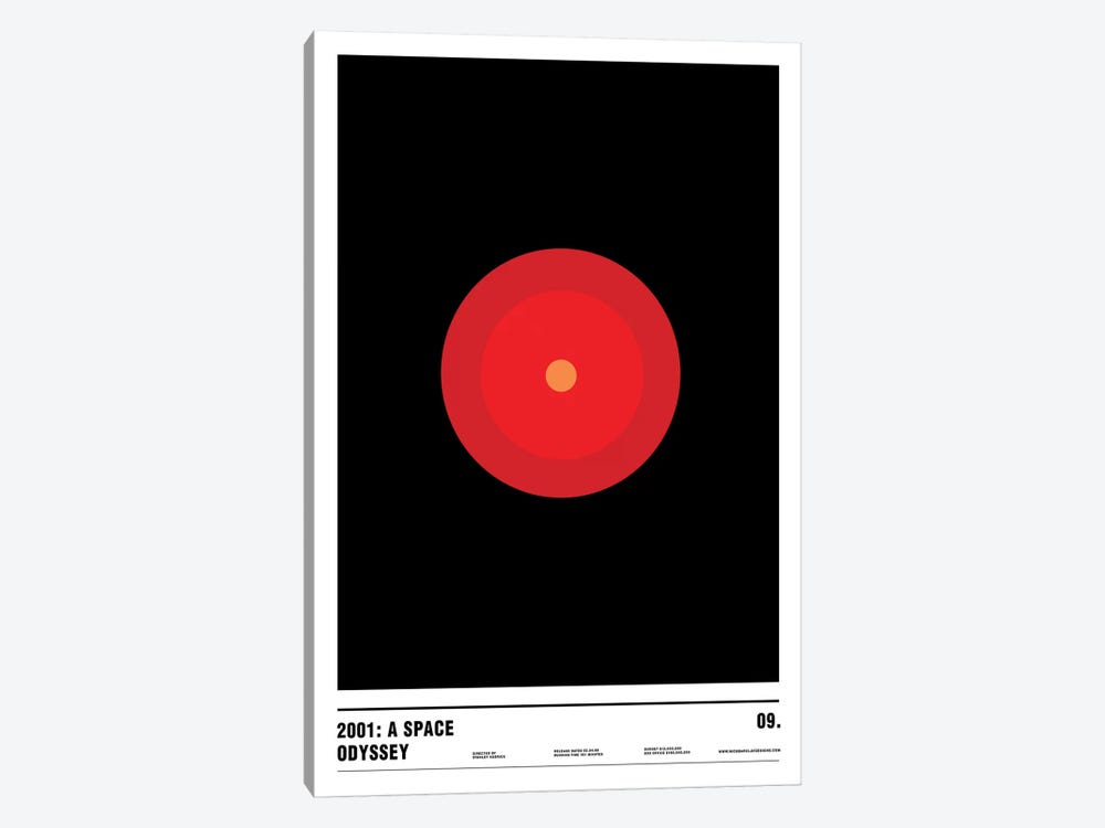 2001: A Space Odyssey by Nick Barclay 1-piece Canvas Art