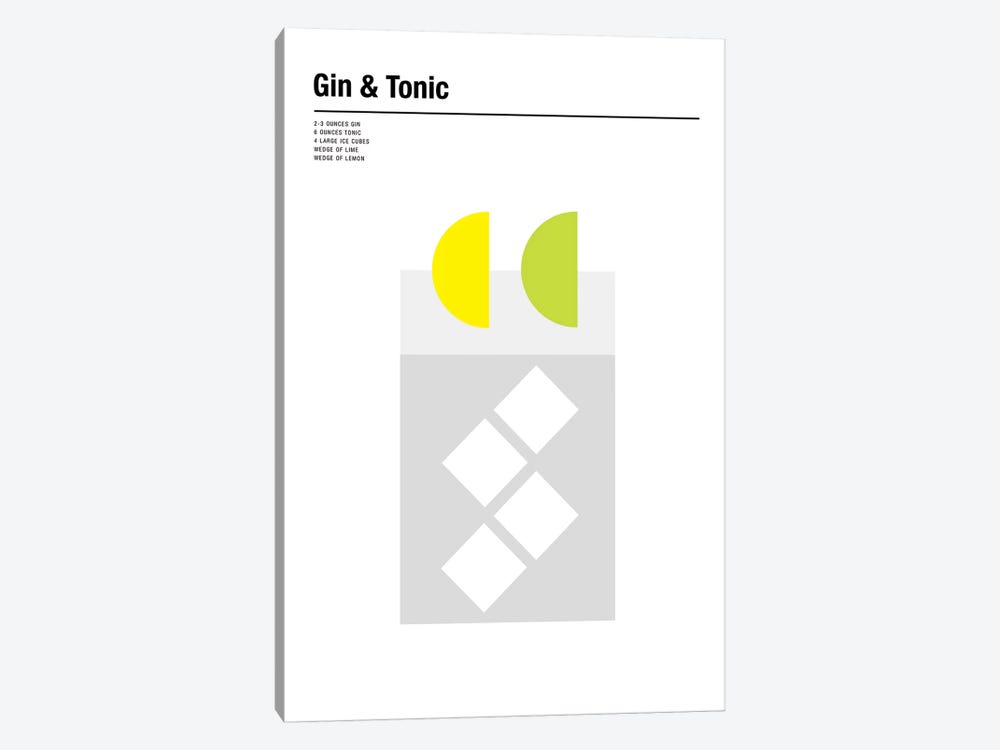 Gin & Tonic by Nick Barclay 1-piece Canvas Art Print