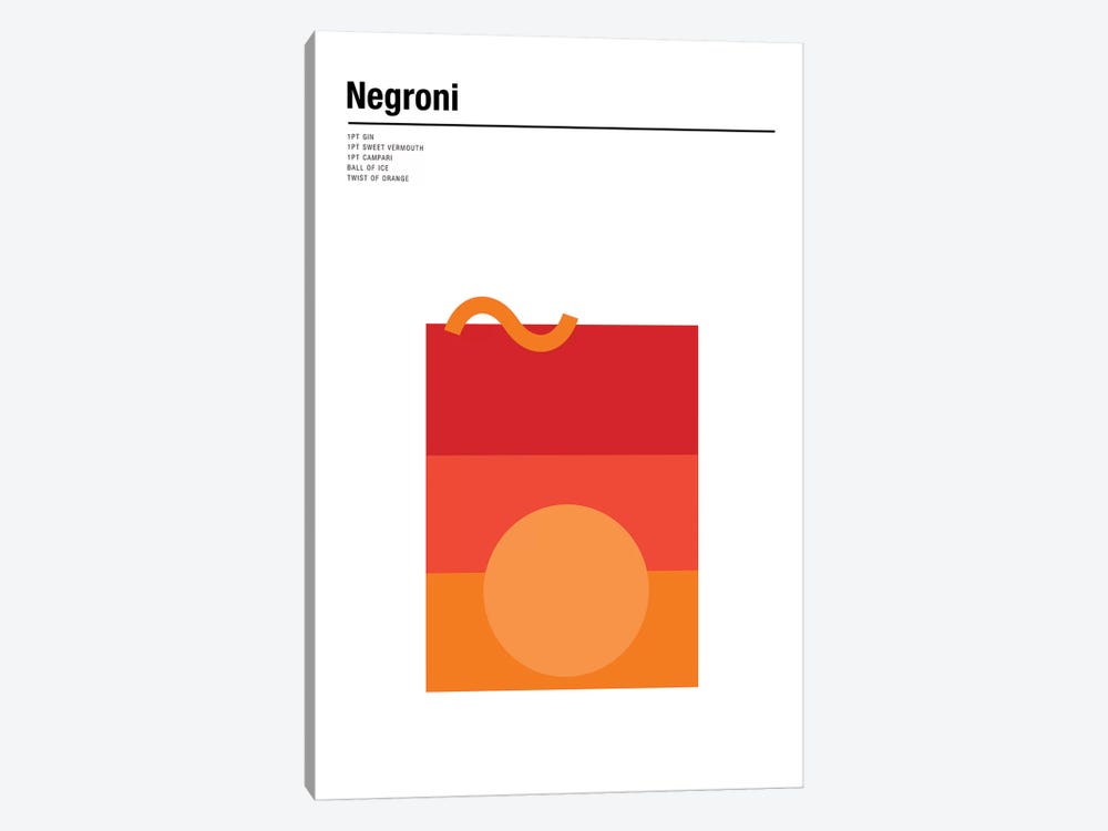 Negroni by Nick Barclay 1-piece Canvas Print