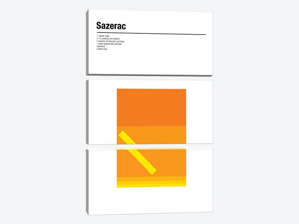 Sazerac by Nick Barclay 3-piece Art Print