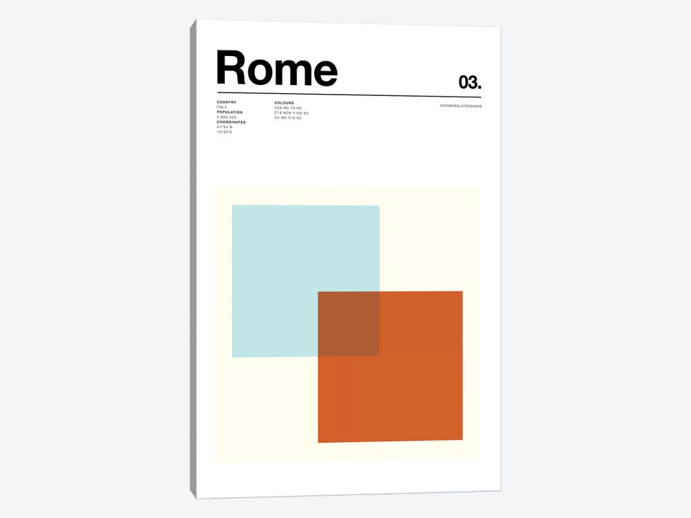 Rome by Nick Barclay 1-piece Canvas Wall Art